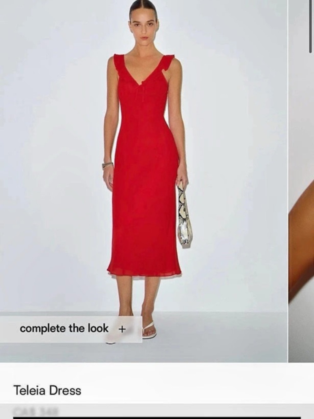 Reformation Teleia Dress Red Maxi Dress